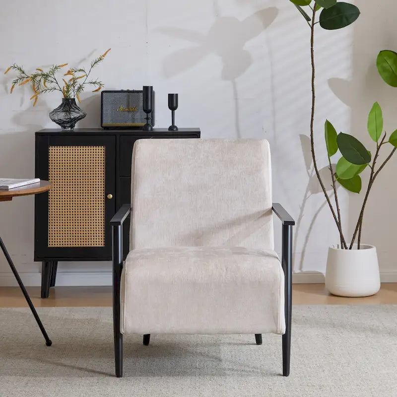 Chaise longue beige