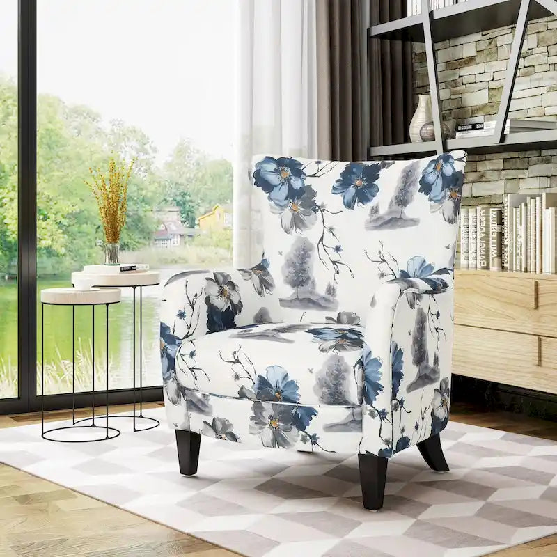 Fauteuil rembourré à dossier haut