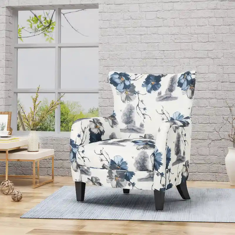 Fauteuil rembourré à dossier haut