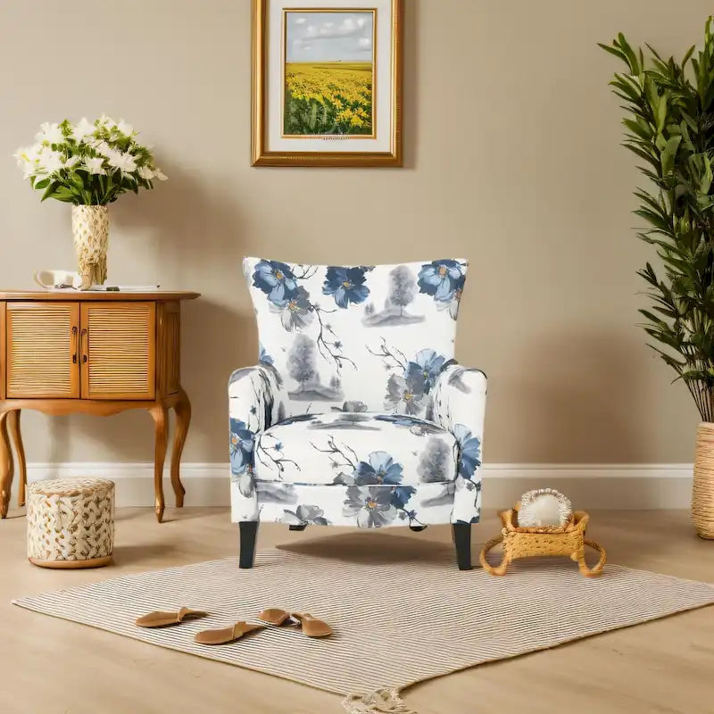 Fauteuil rembourré à dossier haut