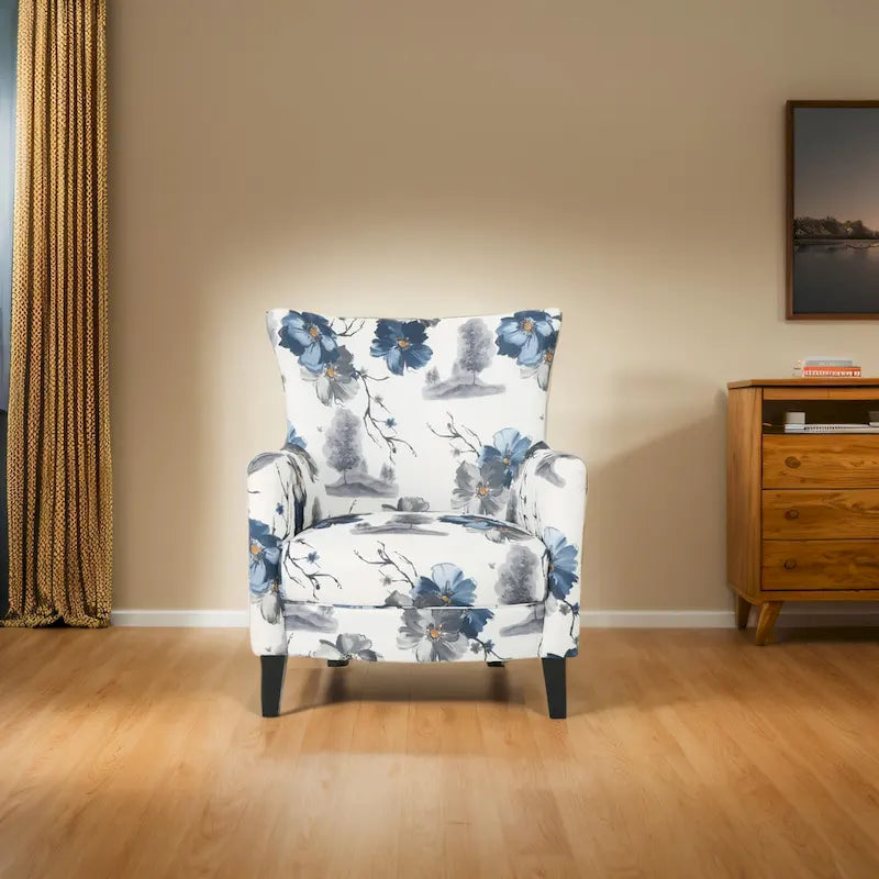 Fauteuil rembourré à dossier haut