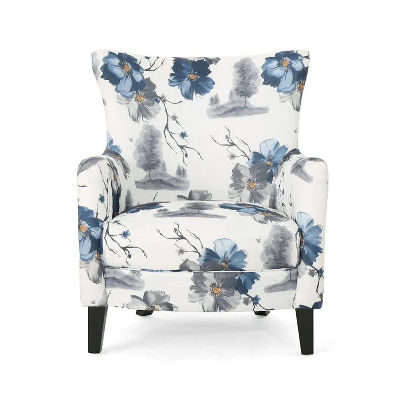 Fauteuil rembourré à dossier haut