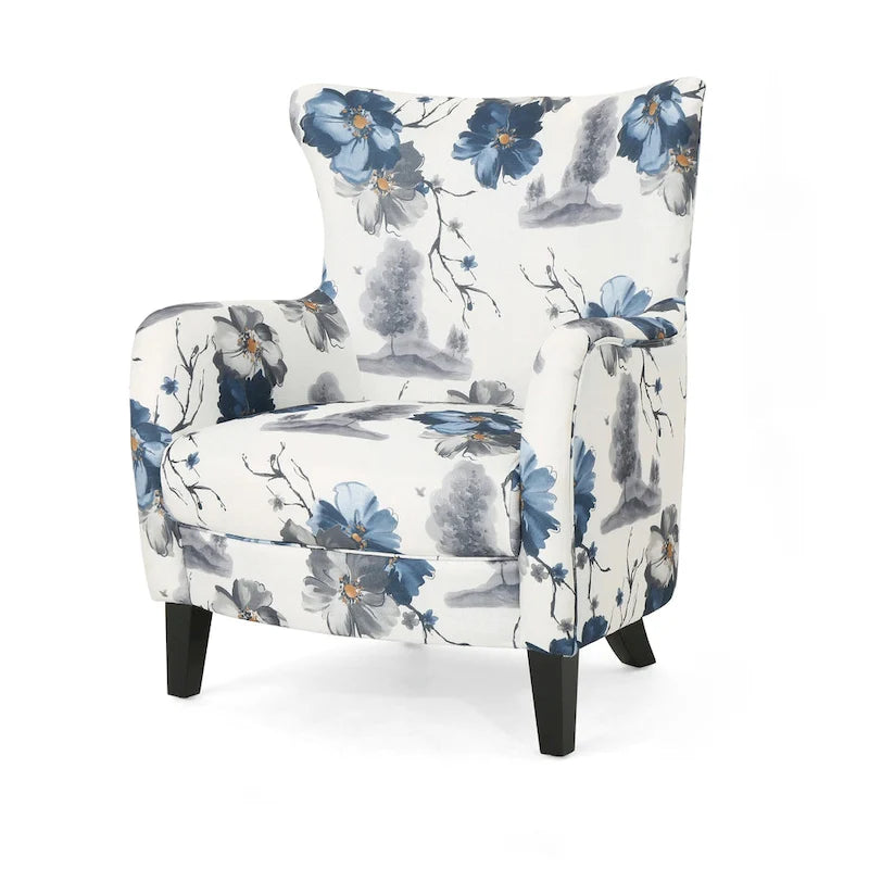 Fauteuil rembourré à dossier haut