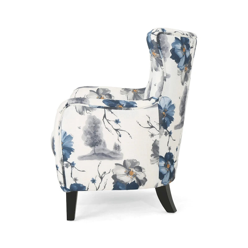 Fauteuil rembourré à dossier haut