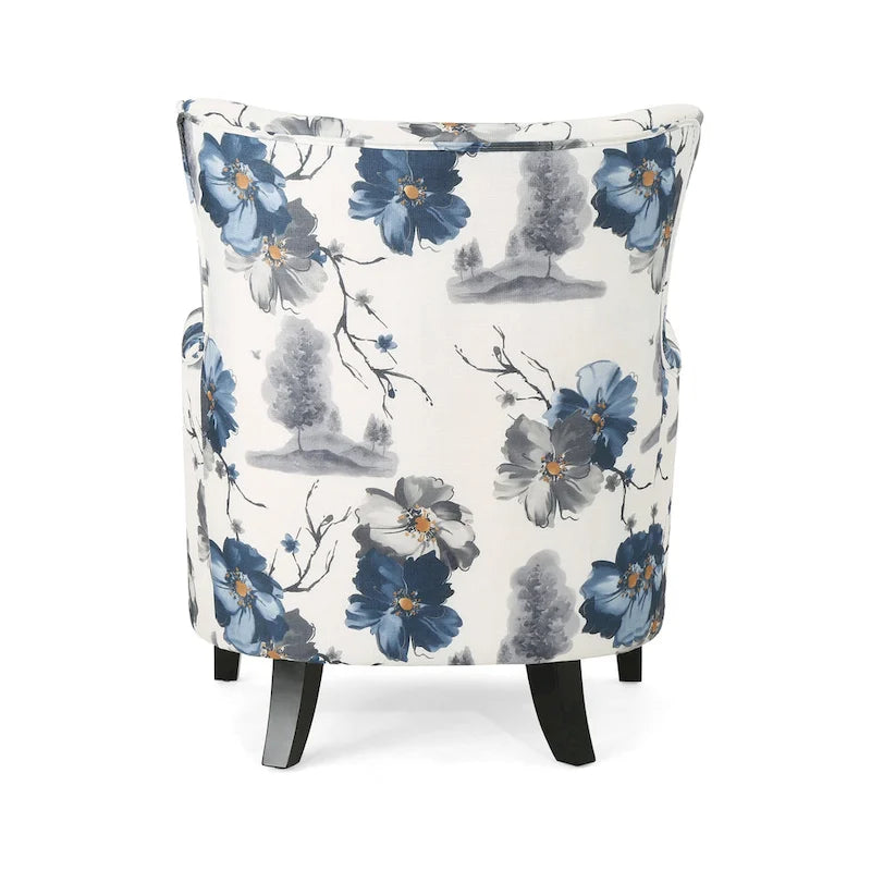 Fauteuil rembourré à dossier haut