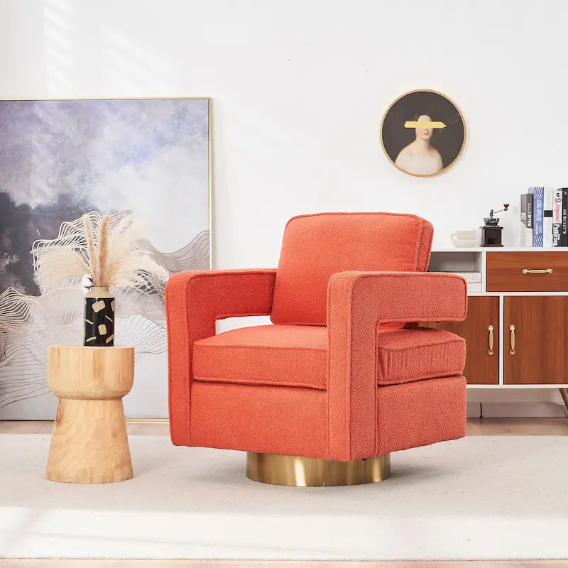 Fauteuil pivotant arrondi