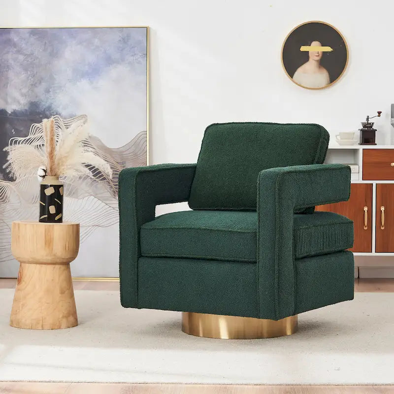 Fauteuil pivotant arrondi