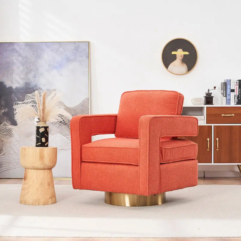 Fauteuil pivotant arrondi