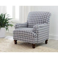Fauteuil d'appoint rembourré à dossier haut