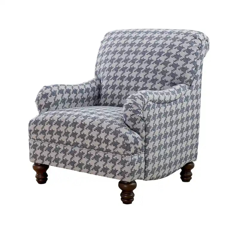 Fauteuil d'appoint rembourré à dossier haut