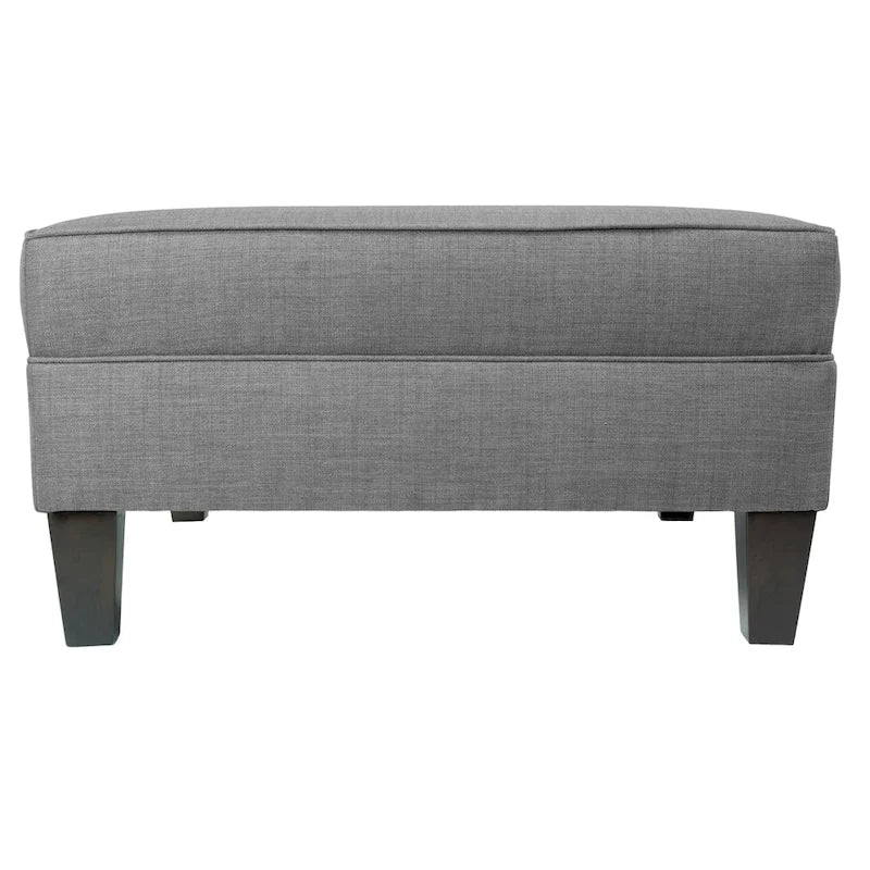 Ottoman surdimensionné Furniture Squared capitonné avec passepoil