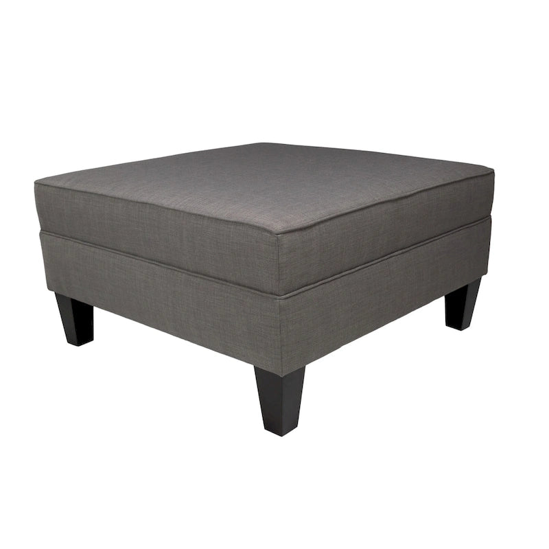 Ottoman surdimensionné Furniture Squared capitonné avec passepoil