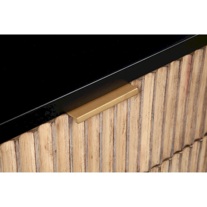 Table de chevet en bois à 2 tiroirs