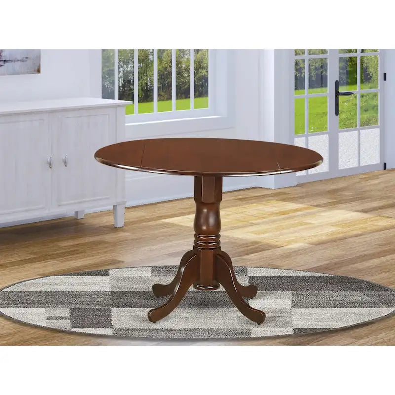Table à manger de cuisine—plateau rond en bois