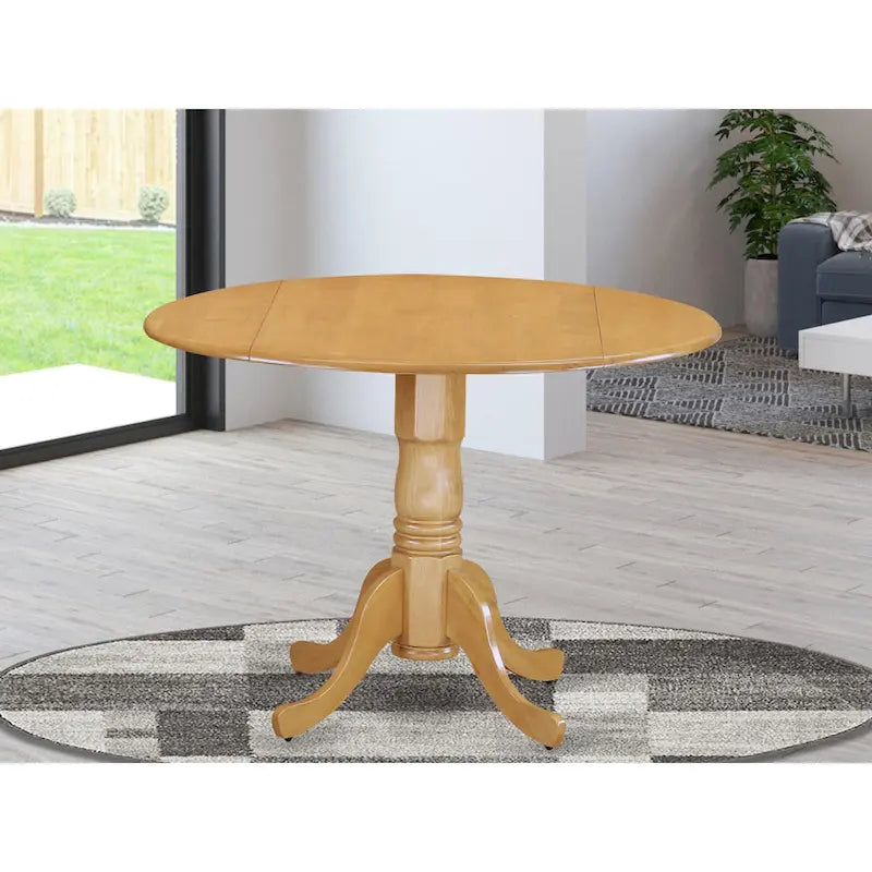 Table à manger de cuisine—plateau rond en bois