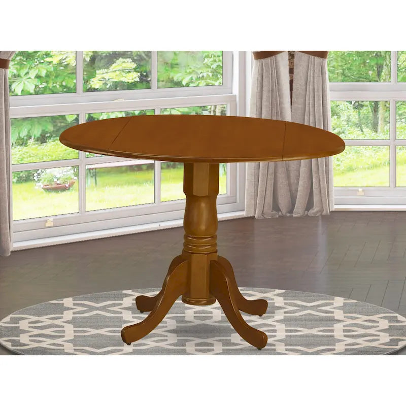 Table à manger de cuisine—plateau rond en bois