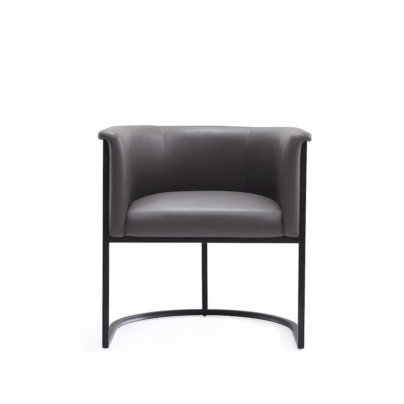 Chaise de salle à manger industrielle Art déco du milieu du siècle