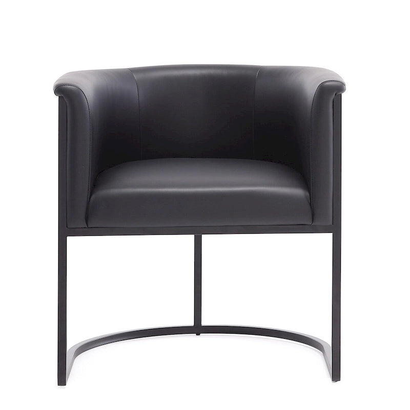 Chaise de salle à manger industrielle Art déco du milieu du siècle