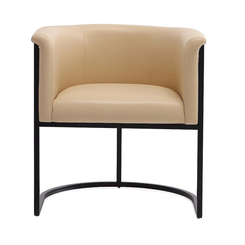 Chaise de salle à manger industrielle Art déco du milieu du siècle