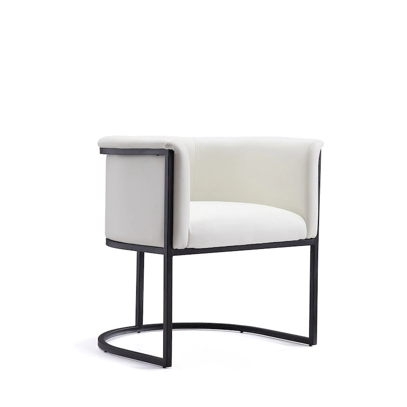 Chaise de salle à manger industrielle Art déco du milieu du siècle