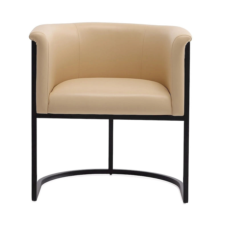 Chaise de salle à manger industrielle Art déco du milieu du siècle