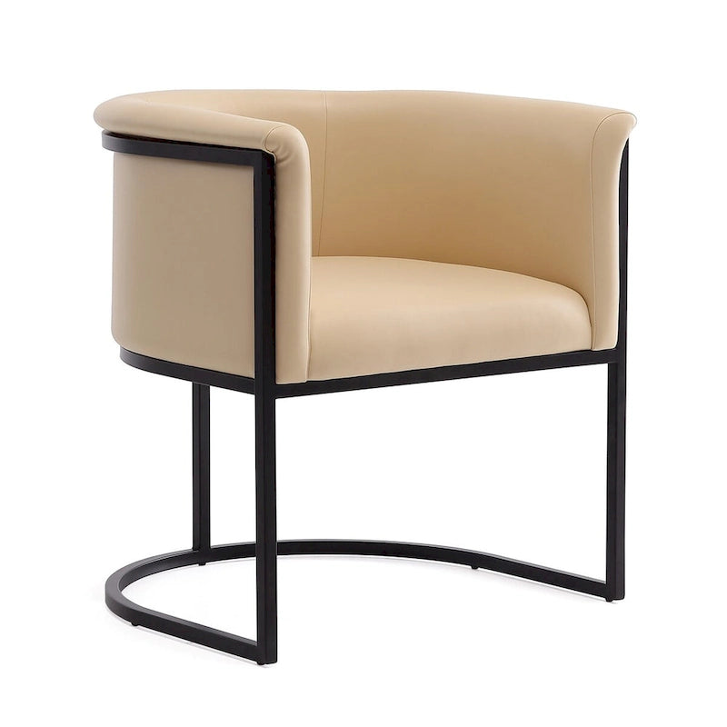 Chaise de salle à manger industrielle Art déco du milieu du siècle