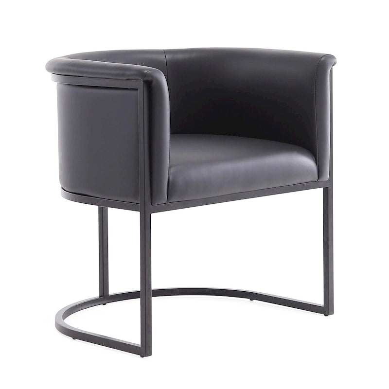 Chaise de salle à manger industrielle Art déco du milieu du siècle