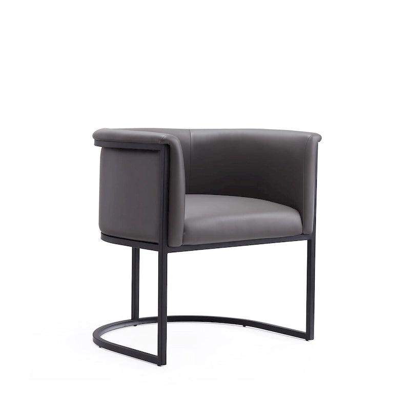 Chaise de salle à manger industrielle Art déco du milieu du siècle