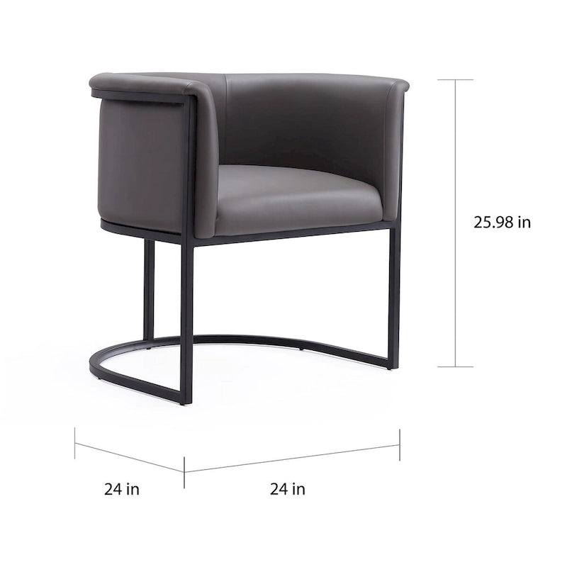 Chaise de salle à manger industrielle Art déco du milieu du siècle