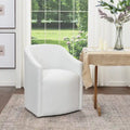 Chaise de salle à manger avec accoudoirs rembourrés