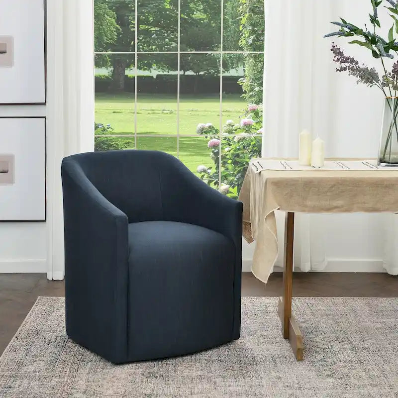 Chaise de salle à manger avec accoudoirs rembourrés