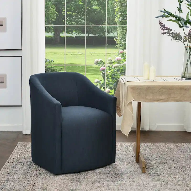Chaise de salle à manger avec accoudoirs rembourrés