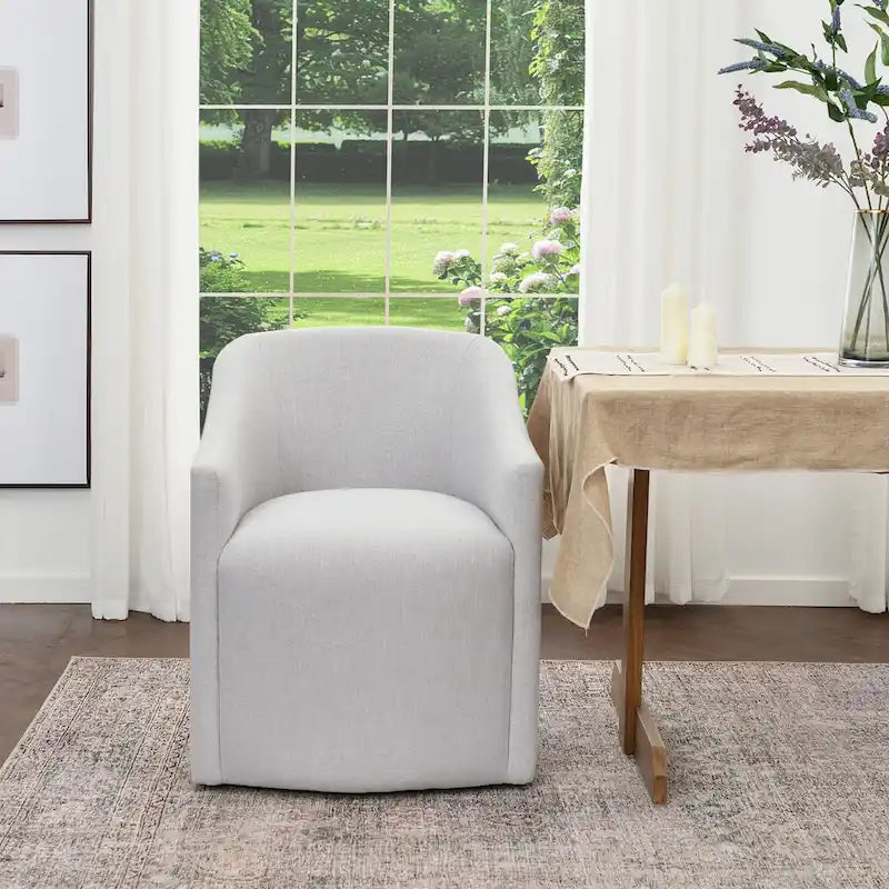 Chaise de salle à manger avec accoudoirs rembourrés