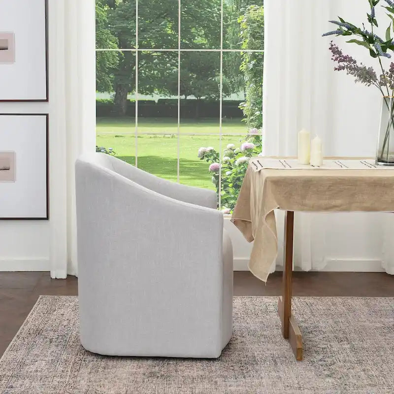 Chaise de salle à manger avec accoudoirs rembourrés