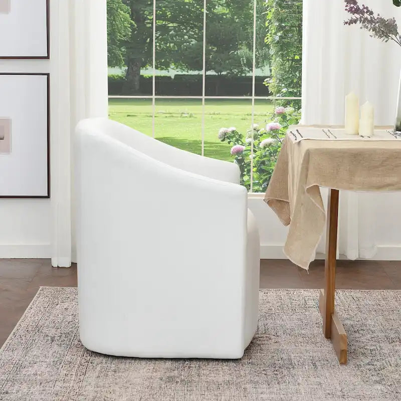 Chaise de salle à manger avec accoudoirs rembourrés