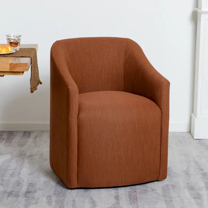 Chaise de salle à manger avec accoudoirs rembourrés