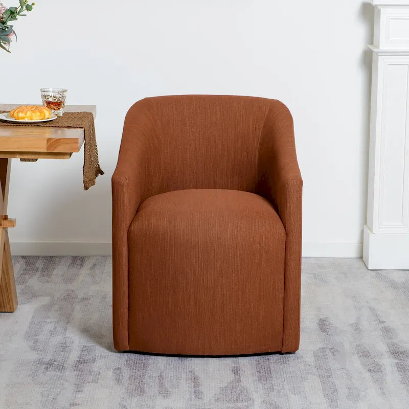 Chaise de salle à manger avec accoudoirs rembourrés