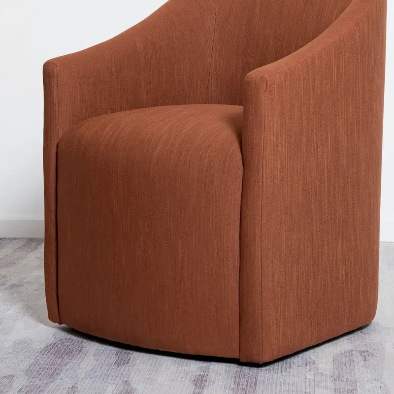 Chaise de salle à manger avec accoudoirs rembourrés
