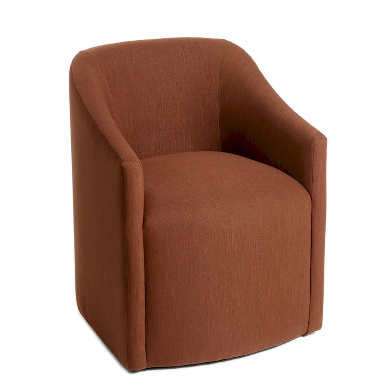 Chaise de salle à manger avec accoudoirs rembourrés
