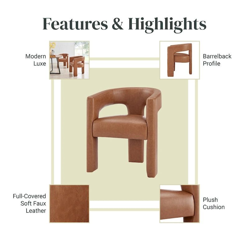 Chaise de salle à manger avec accoudoirs