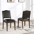 Dallas Brown Faux Leather Dining Chair with Nail Heads - by Greyson Living