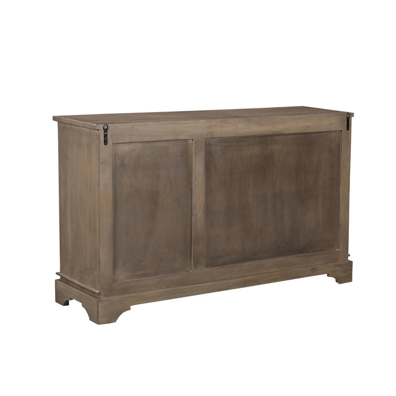 Buffet sculpté en bois massif à 3 portes